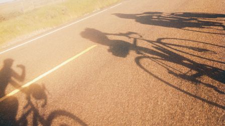 bike shadows